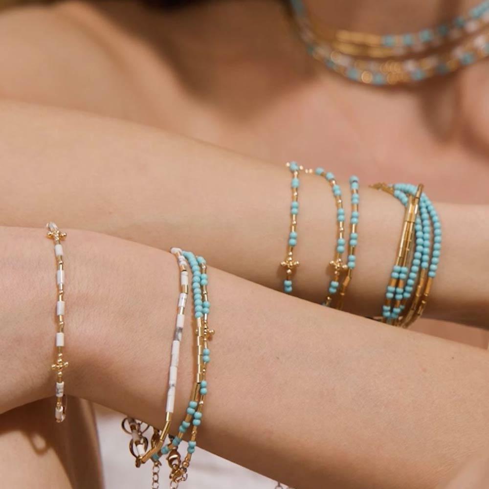 Bracciale Mia Africa Turchese Con Elementi BRMAFTUSF - MAMAN ET SOPHIE