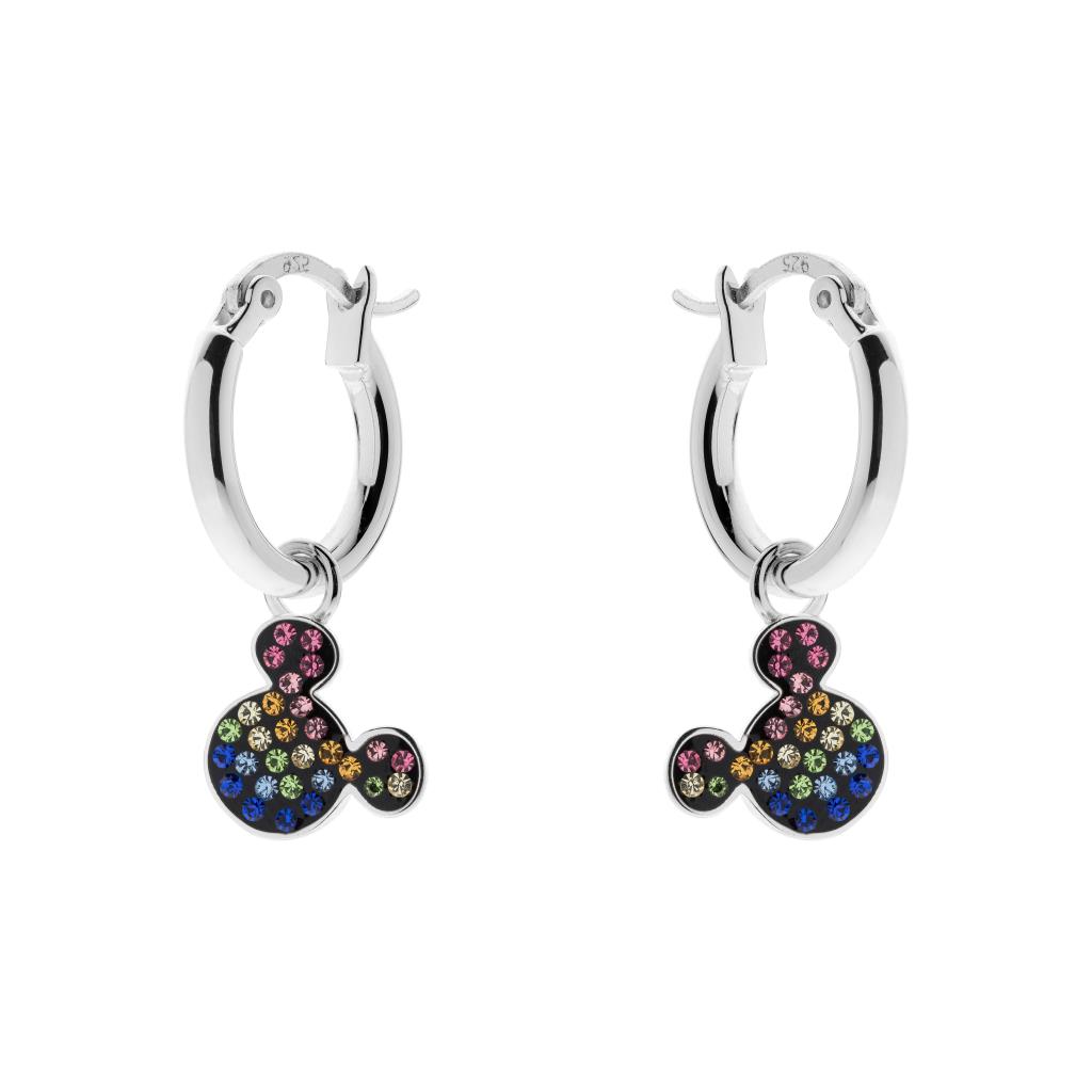 Disney Mickey and Minnie Children's Earrings Silver 925 Colored zircon - DISNEY