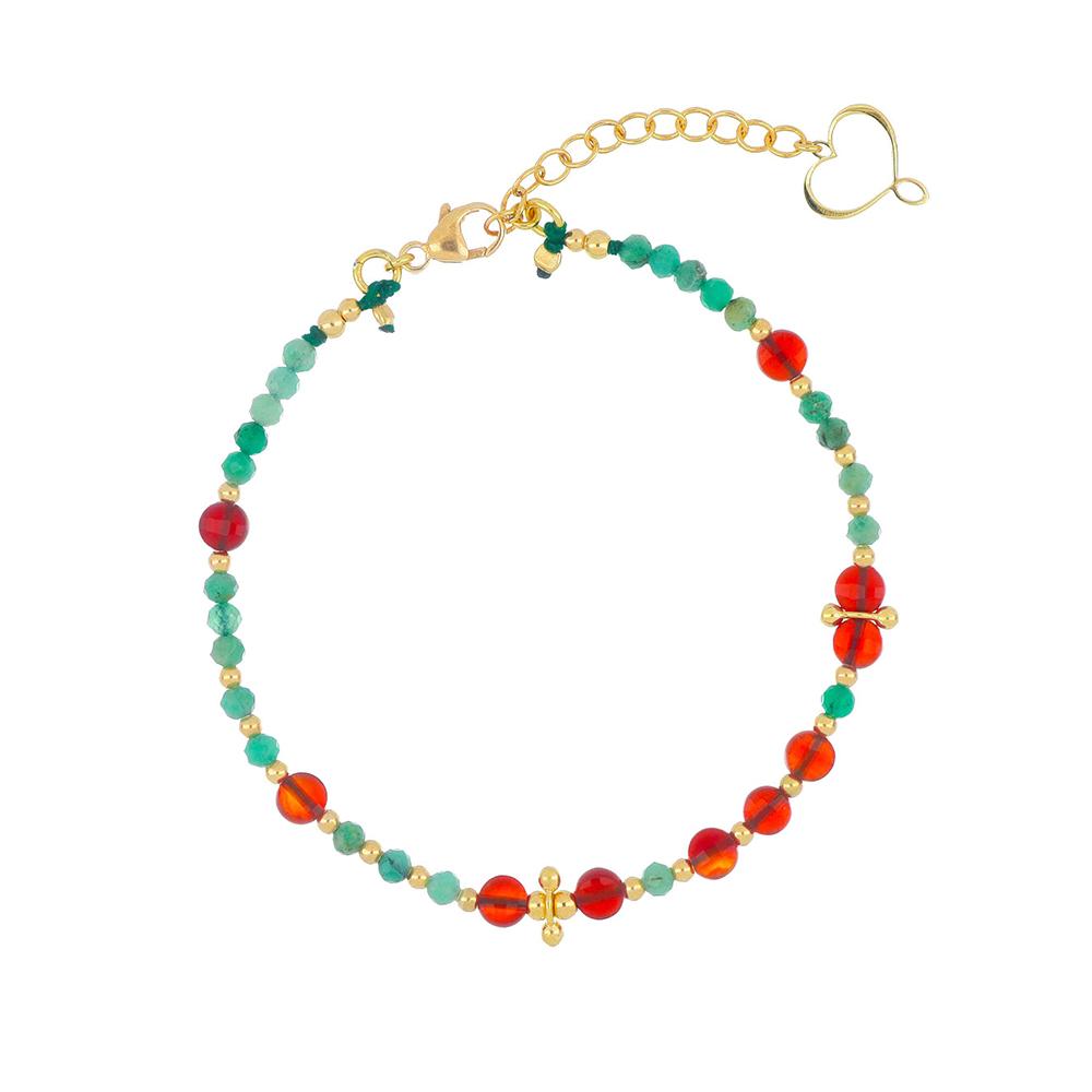 Bracciale Mia Africa Smeraldo E Corniola BRISF2SMCO - MAMAN ET SOPHIE