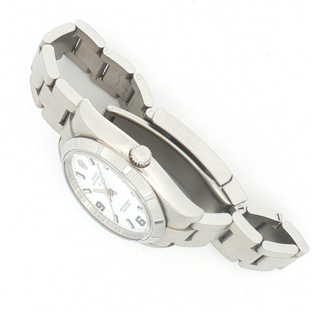  Rolex Air King 114210 Acciaio Automatico Bianco 34 mm - ROLEX