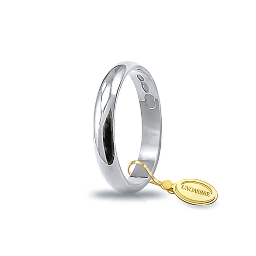 Fede Nuziale Classica 3 grammi oro bianco Misura 30 - UNOAERRE