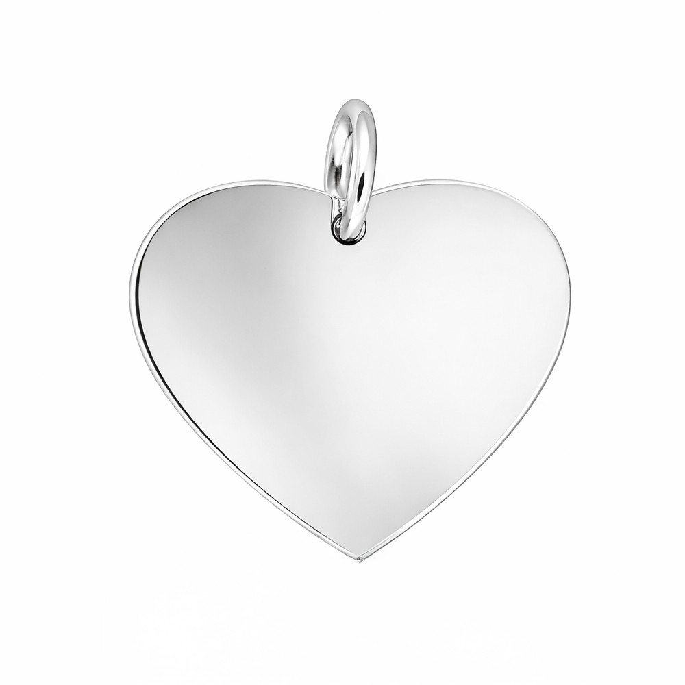 Ciondolo a cuore su lastra d