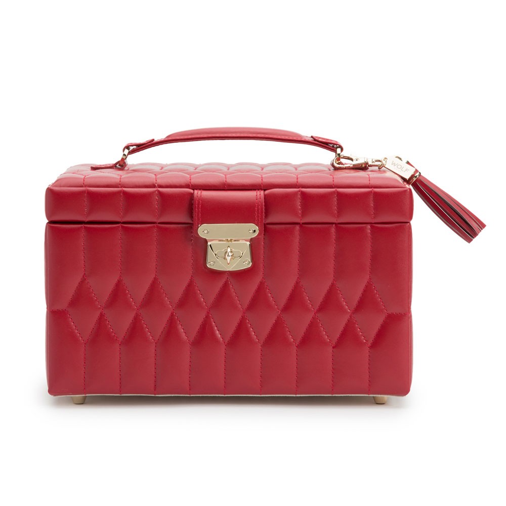  Wolf Medium Jewellery Case - Red - WOLF