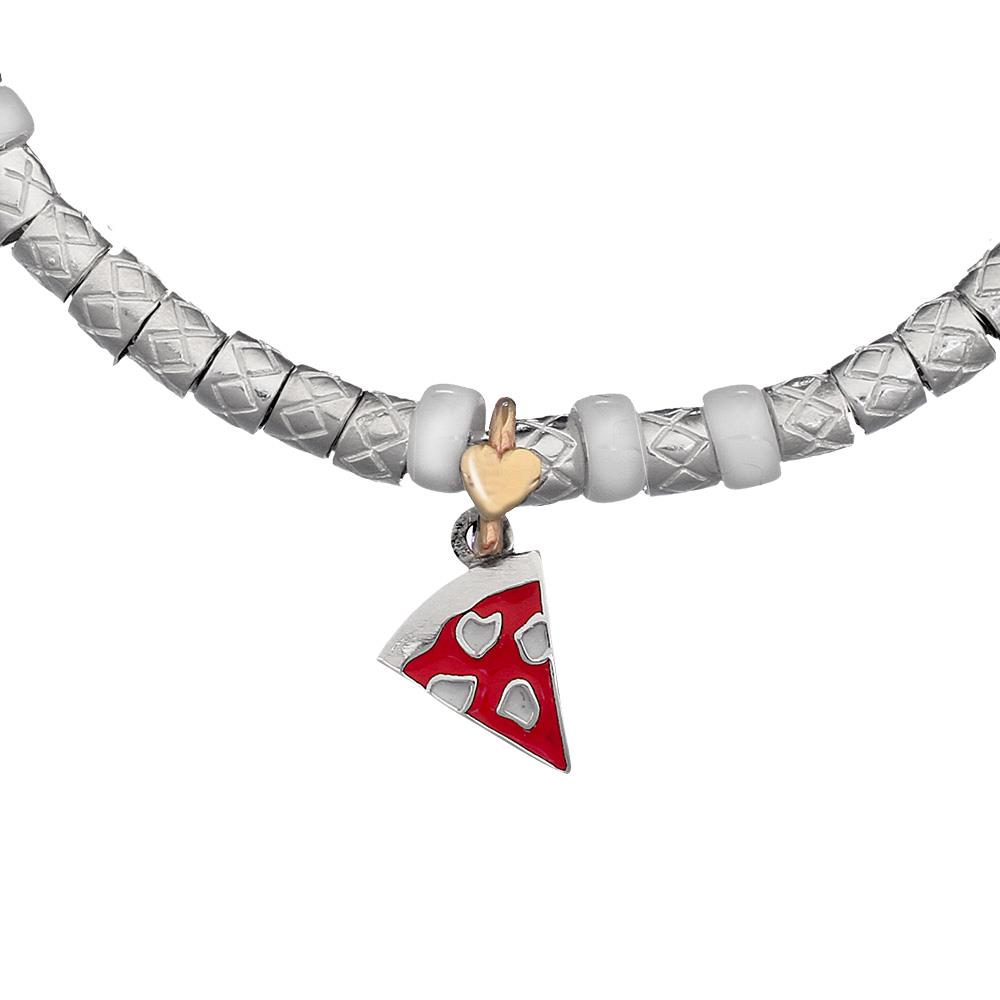  Bracciale ciondolo Pizza Dodo Mariani in argento 925 - DODO MARIANI