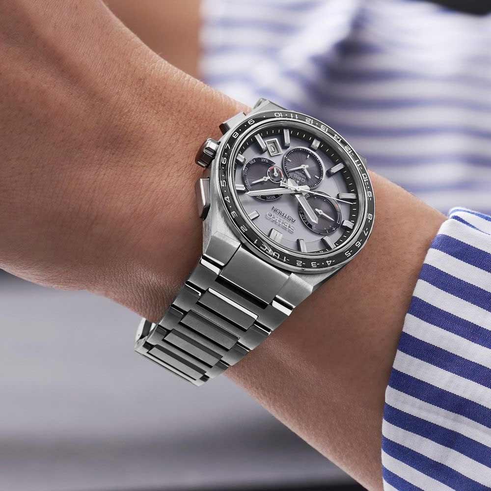  Seiko Astron SSH107J1 GPS Solar DuAl Time 42,7 mm - SEIKO