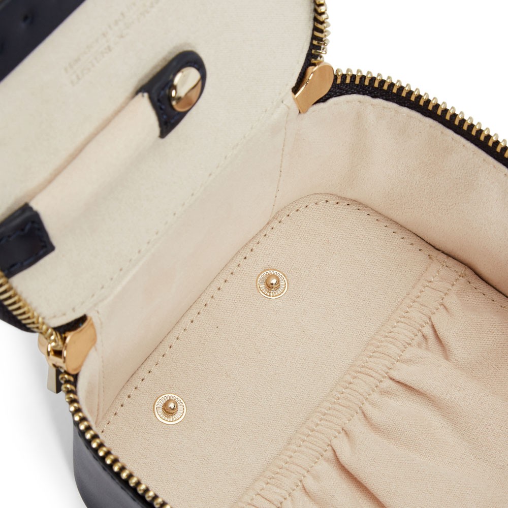  Wolf Zip Jewellery Cube - Navy - WOLF