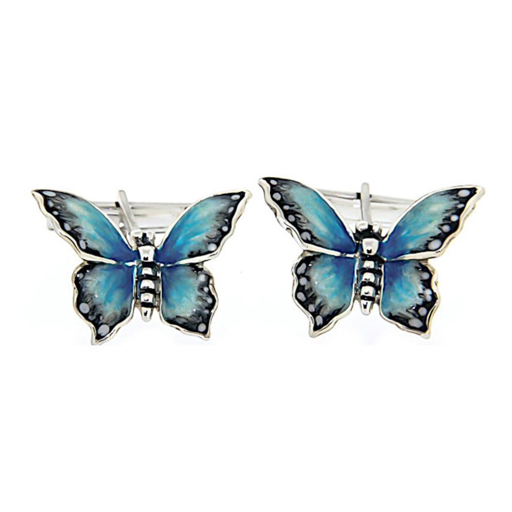  Butterfly cufflinks 925 silver - Italian craftsmanship - SATURNO