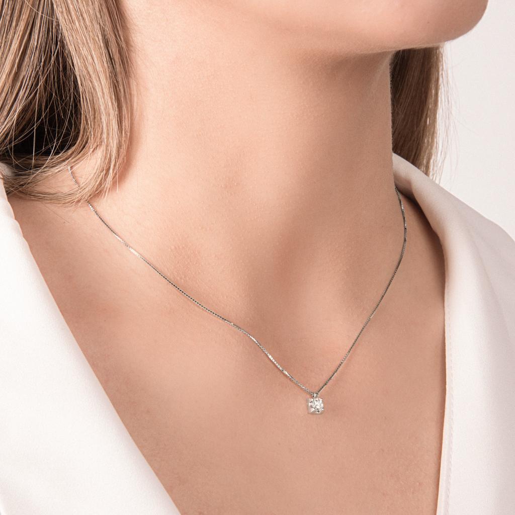  Girocollo con diamante 0,30ct in oro bianco Mirco Visconti - MIRCO VISCONTI