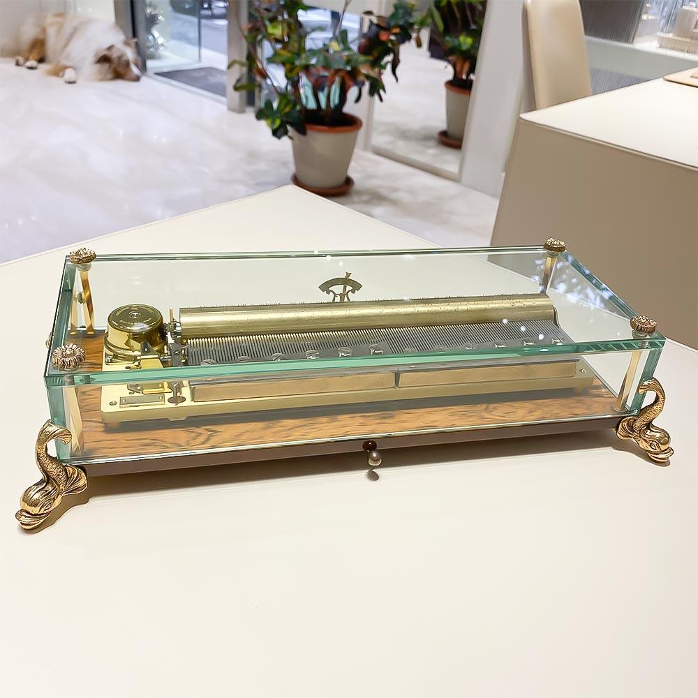  Carillon Reuge Music Dauphin cristallo tastiera 144 note - REUGE MUSIC