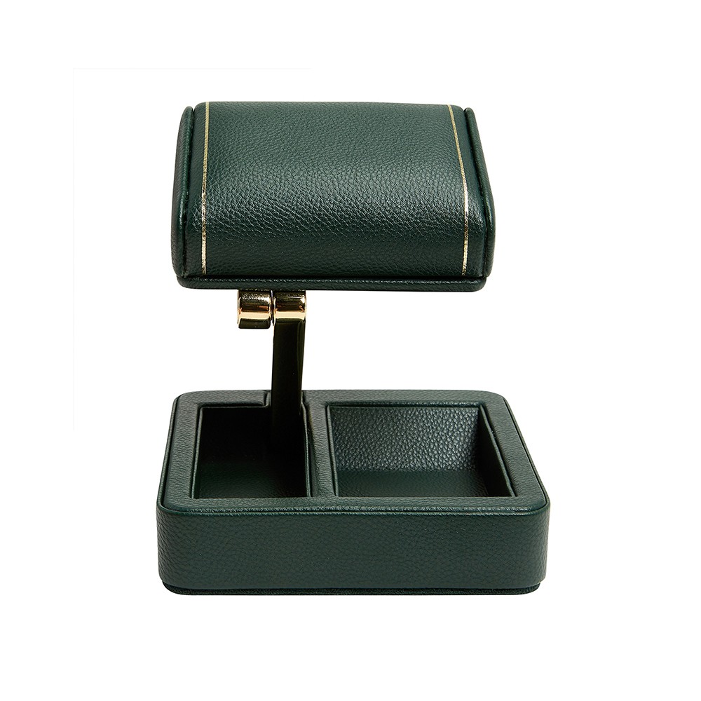  Wolf Single Travel Watch Stand - Green / Gold - WOLF