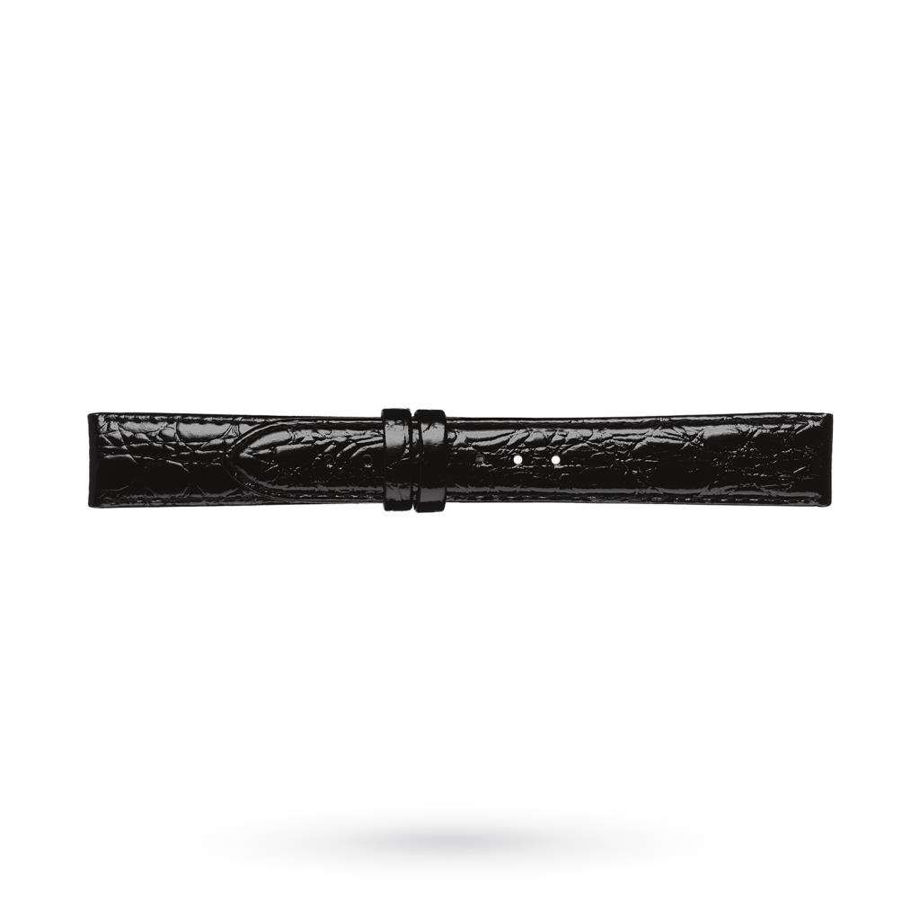 Cinturino originale Longines imitazione coccodrillo nero 18mm Extra Lungo - LONGINES