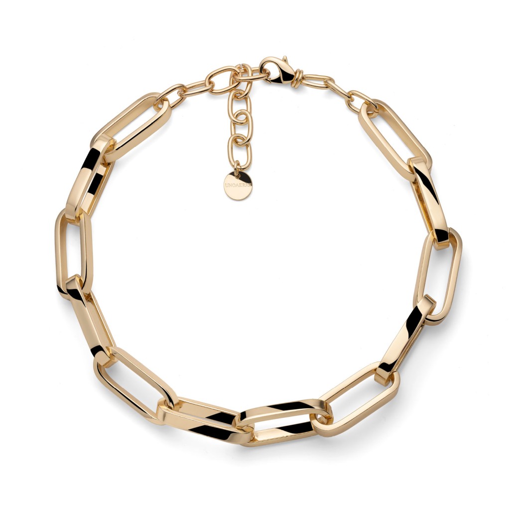 Collana Unoaerre 2638 a catena lunga 50cm dorata - UNOAERRE