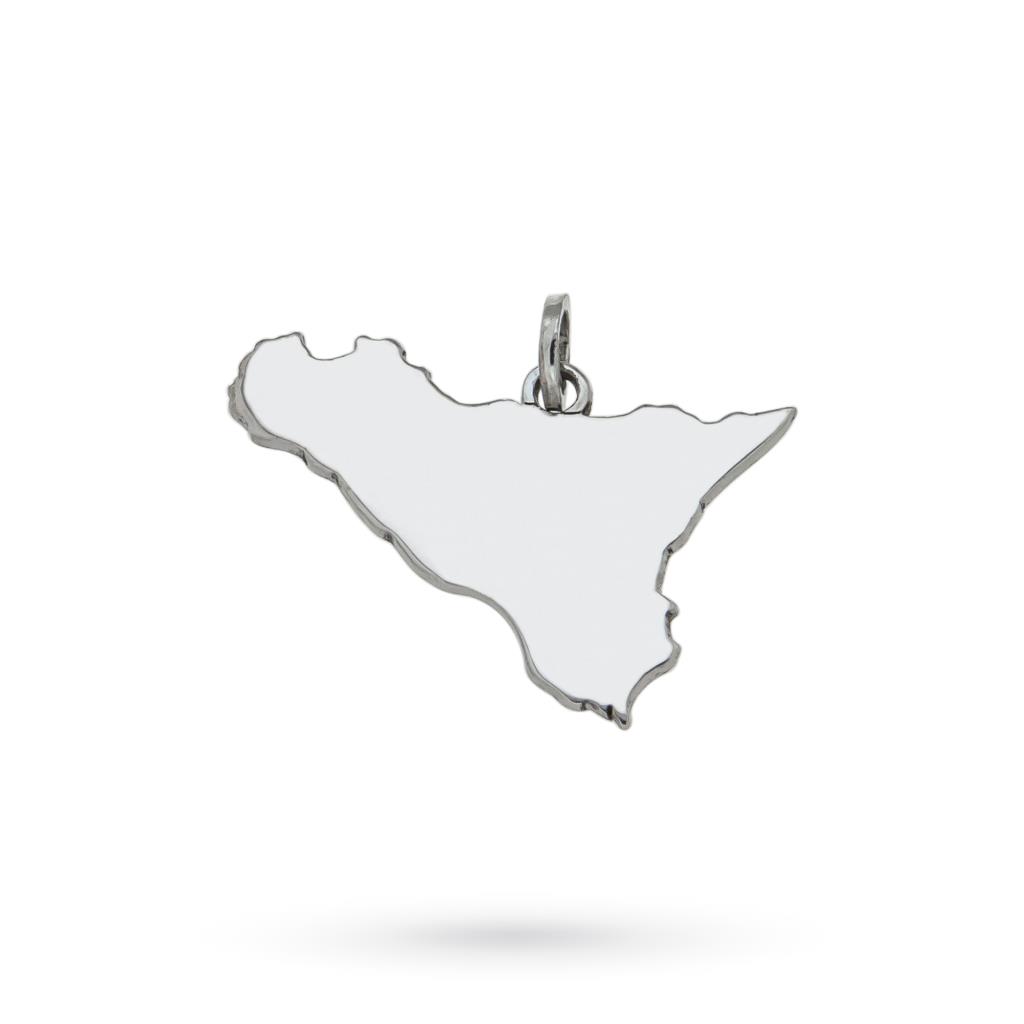 Ciondolo regione Sicilia in argento 925 - CICALA