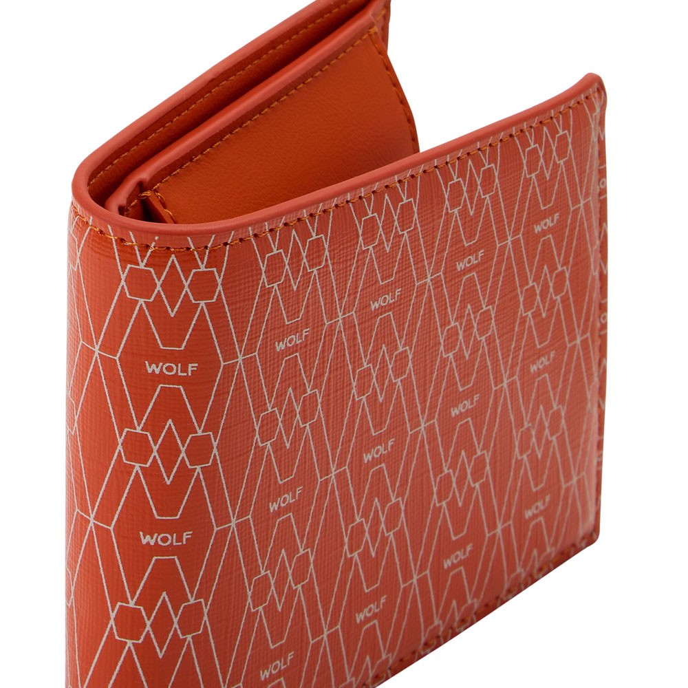  Wolf Billfold and Coin Wallet - Orange - WOLF