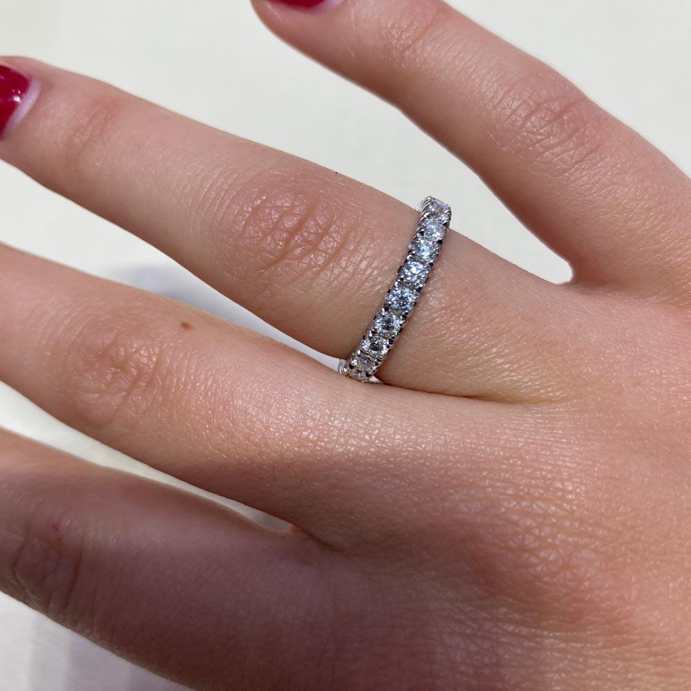  Anello eternity oro bianco diamanti 1,21ct Mirco Visconti - MIRCO VISCONTI