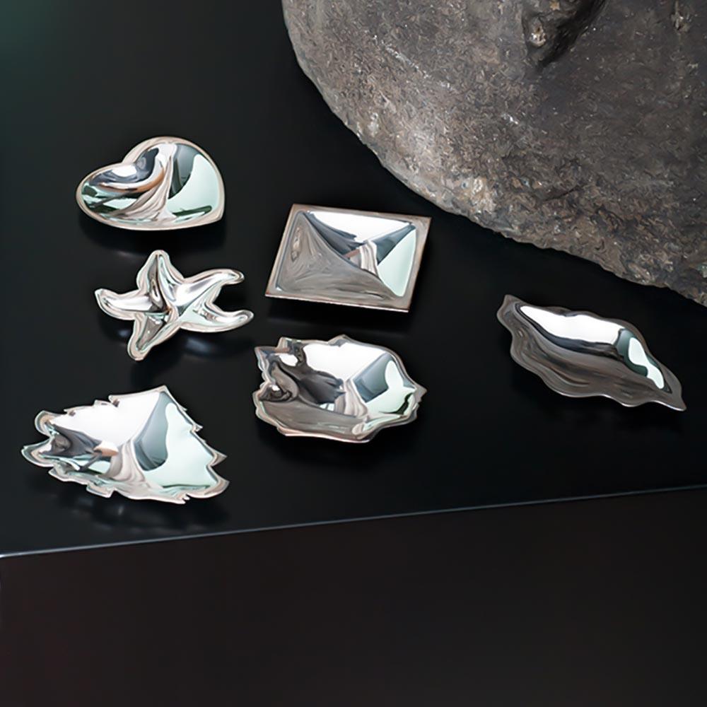  Starfish small saucer ornament 925 sterling silver - DE VECCHI