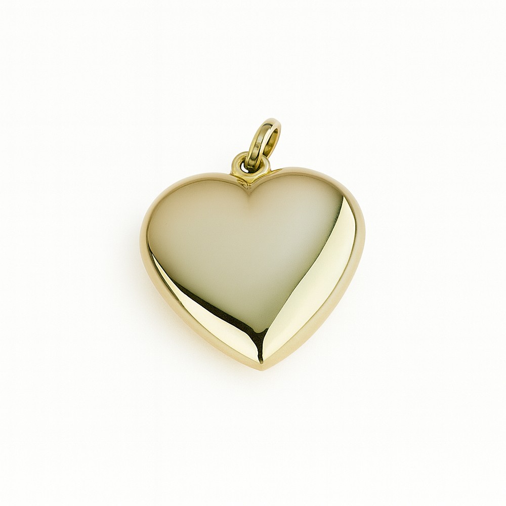 Cuore ciondolo in oro giallo 18kt