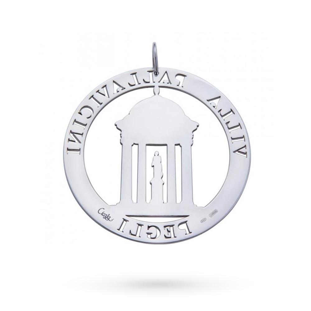 Ciondolo Tempio Diana Villa Pallavicini argento 925 &Oslash; 4,00cm - CICALA