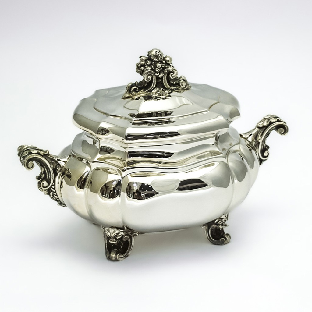  Three-piece 800 silver tea set, Cesa 1882 - CESA 1882