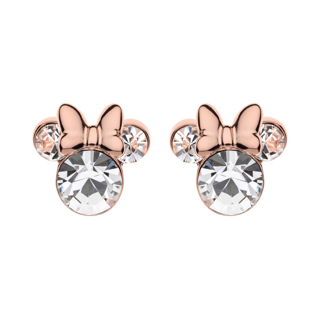 Disney Minnie Children's Earrings 925 Silver Crystal - DISNEY