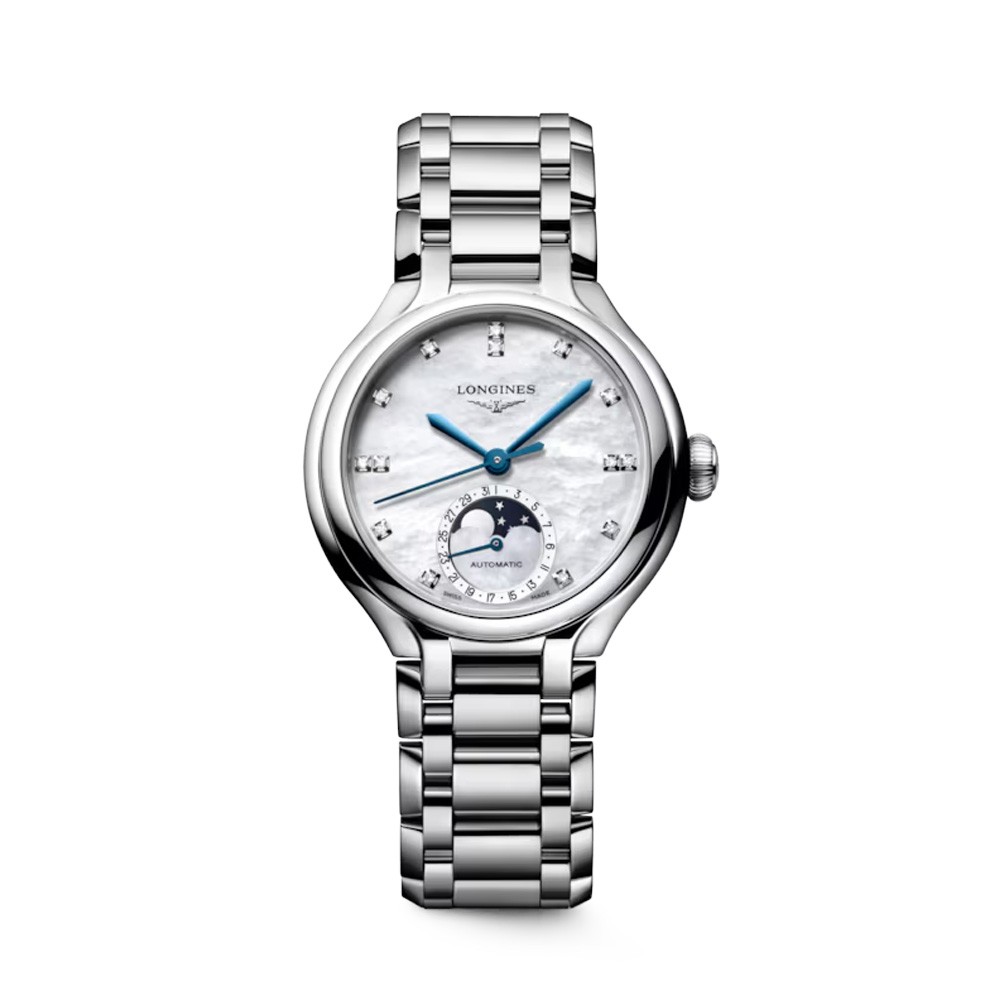 Longines PrimaLuna Moonphase L8.126.4.87.6 Automatico 34 mm - LONGINES