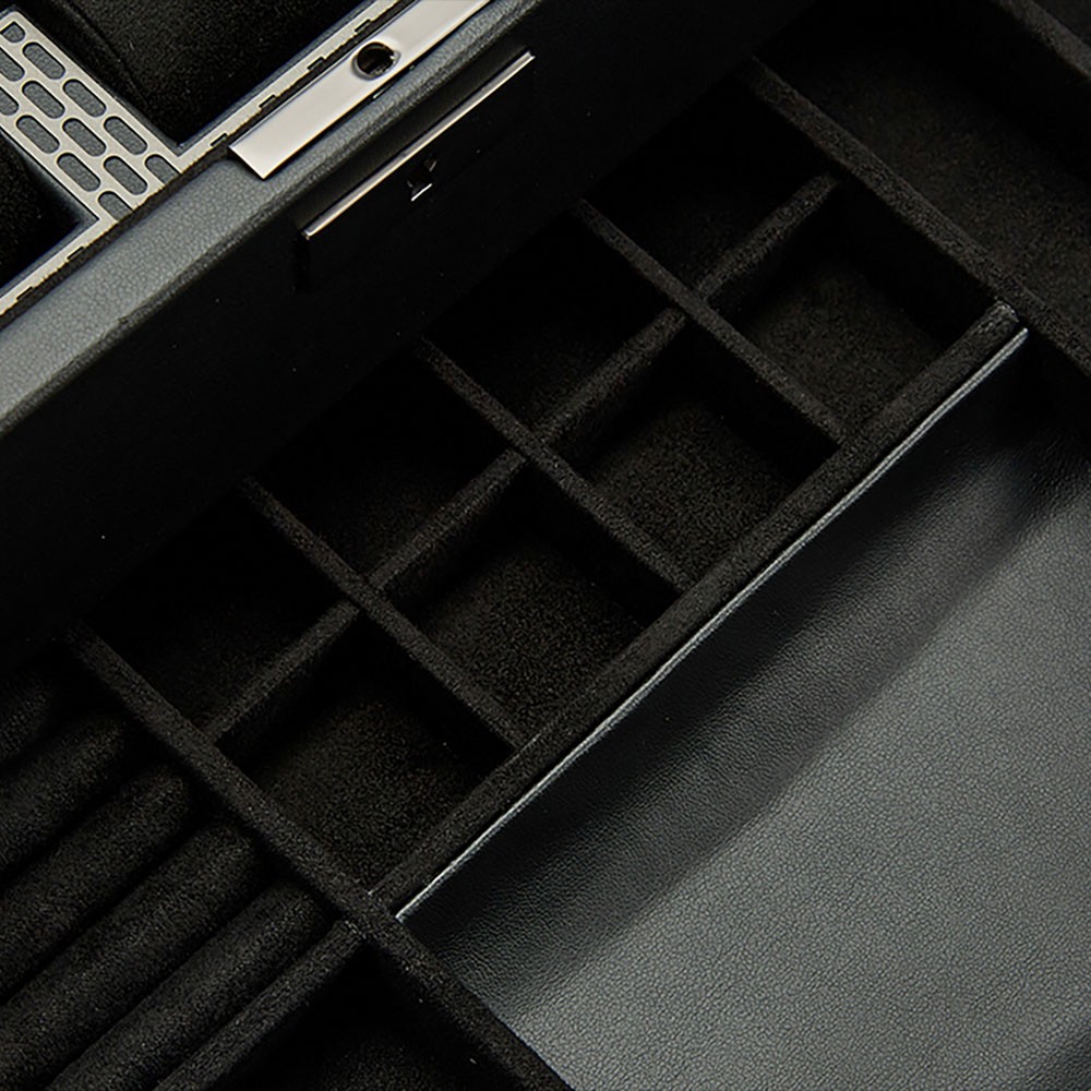  Wolf 10 Piece Watch Box with Drawer - Powder Coat - WOLF