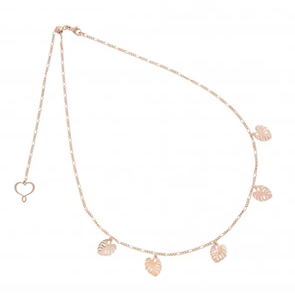 Monstera leaves necklace Maman et Sophie GHMON5M - MAMAN ET SOPHIE