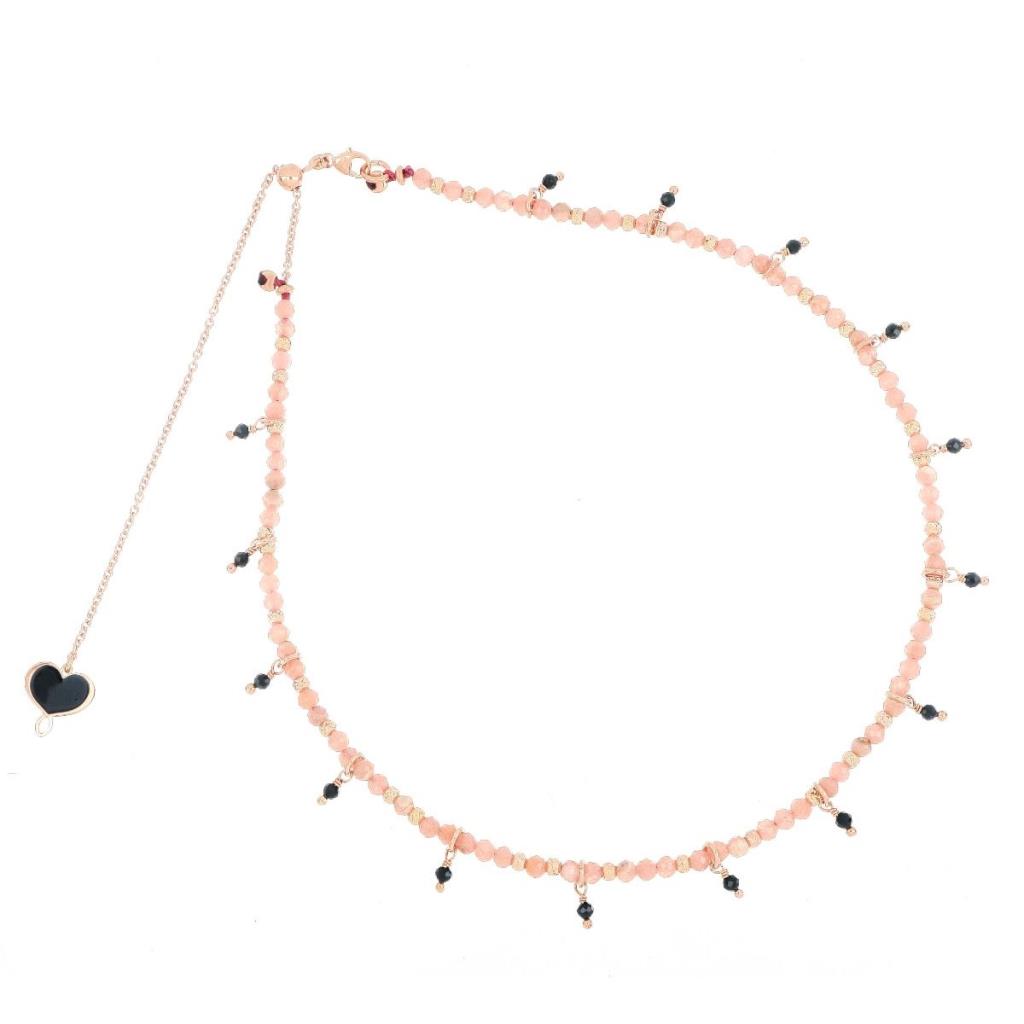 Girocollo rodocrosite spinelli Maman et Sophie GHISF2ROSP - MAMAN ET SOPHIE