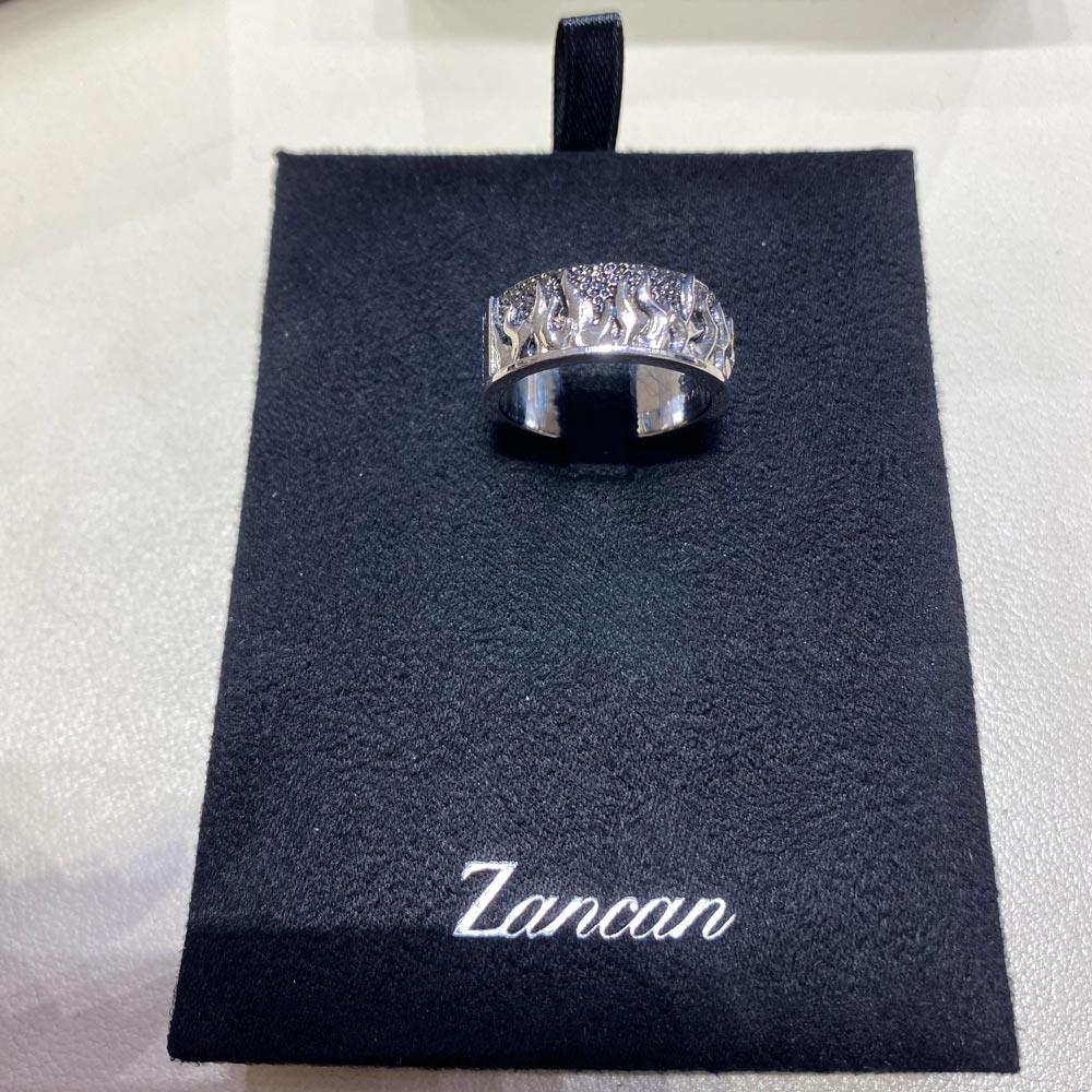  Anello da uomo argento motivo fiamme - ZANCAN
