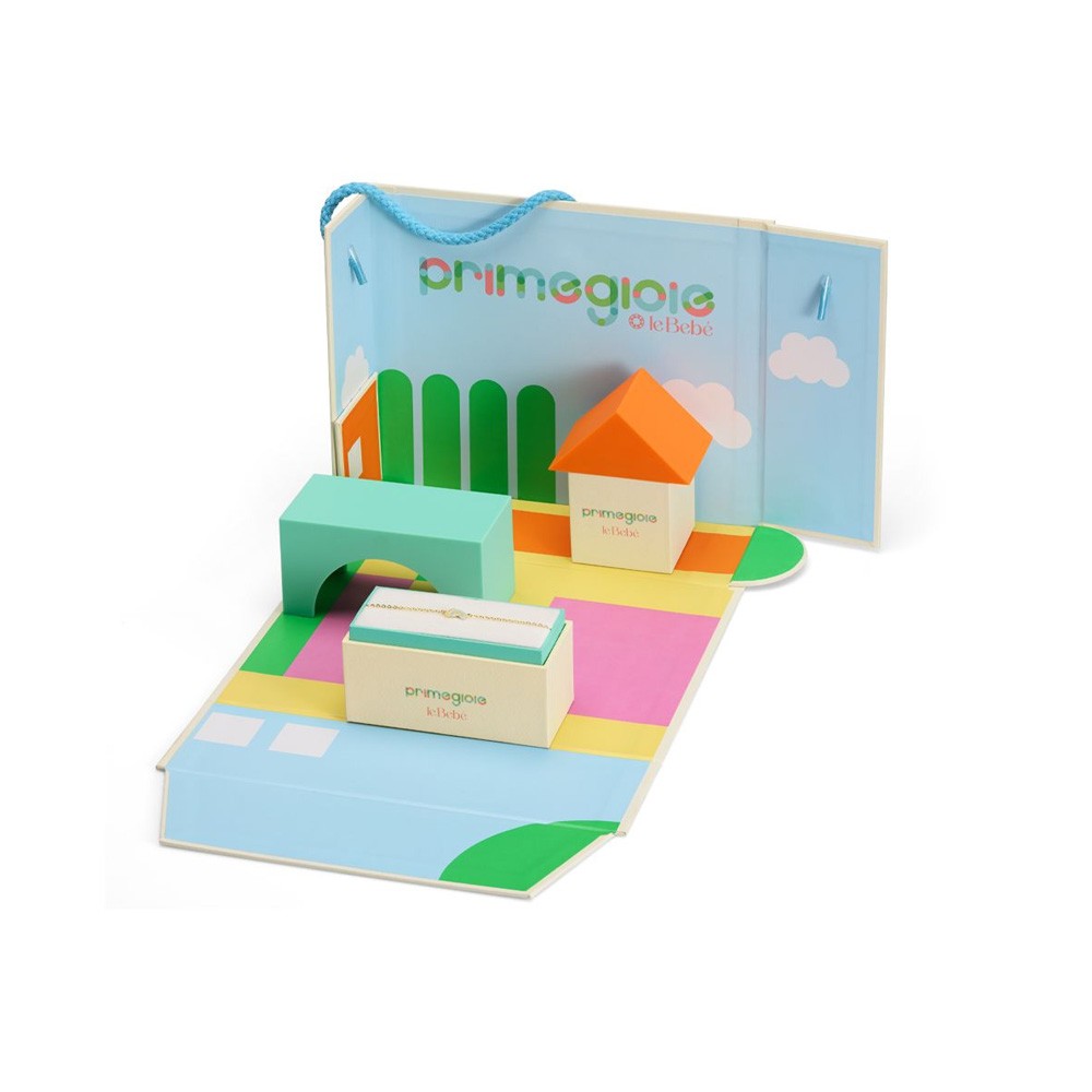  leBebe PMG230 Heart Earrings in Yellow Gold - LE BEBE