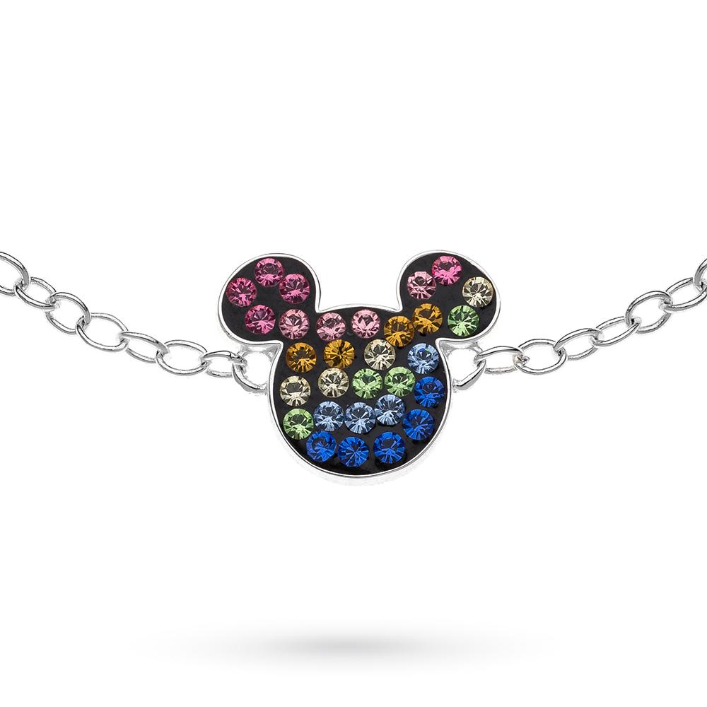 Bracciale bambini Disney Mickey Mouse cristalli colorati - DISNEY