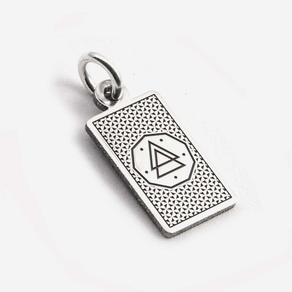  Ciondolo Carta Tarocchi Il Diavolo in argento 925 - NOVE25