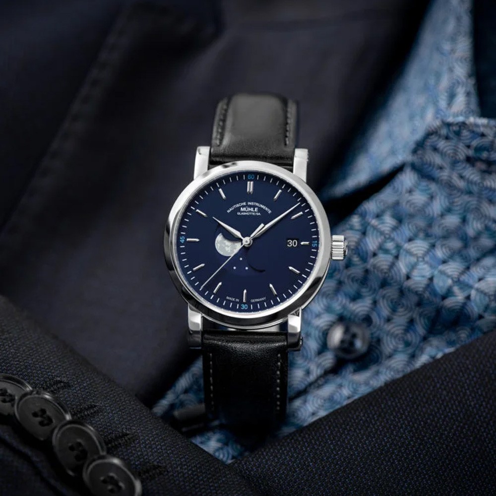  Muhle Glashutte Teutonia IV Bluemoon M1-44-62-LB 39 mm - MUHLE-GLASHUTTE