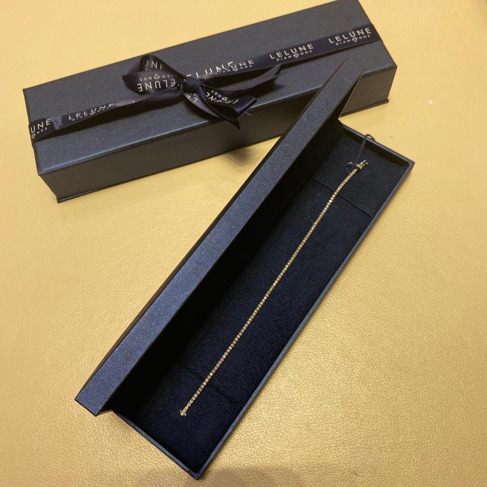  Bracciale tennis oro bianco diamanti 0,67ct G SI1 - LELUNE