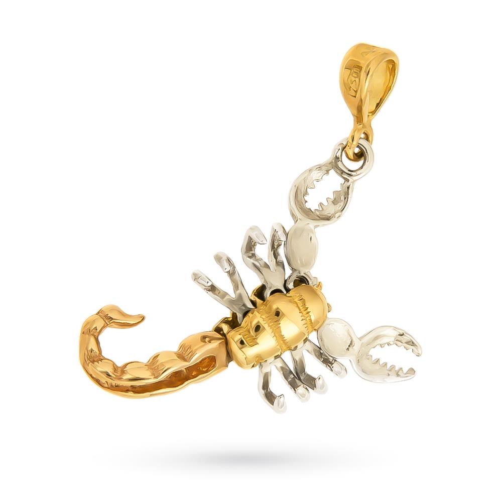  Scorpion pendant 18kt yellow white rose gold - LUSSO ITALIANO
