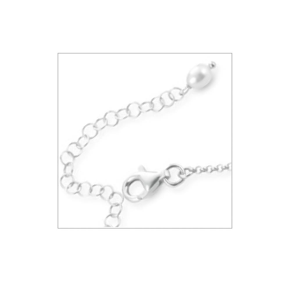 Bracciale argento sodalite perla Tahiti moschettone - GLAMOUR