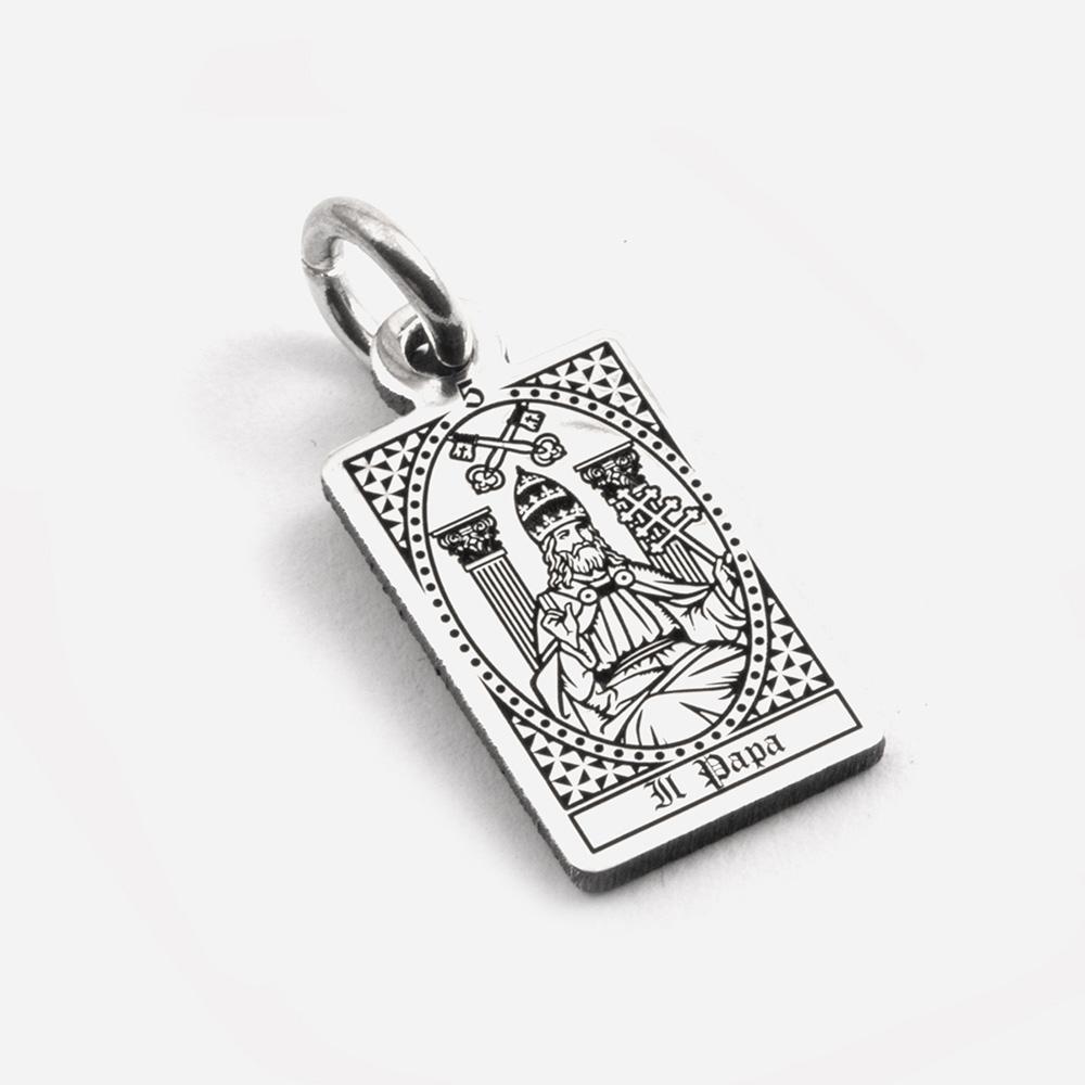 card pendant tarot necklace silver