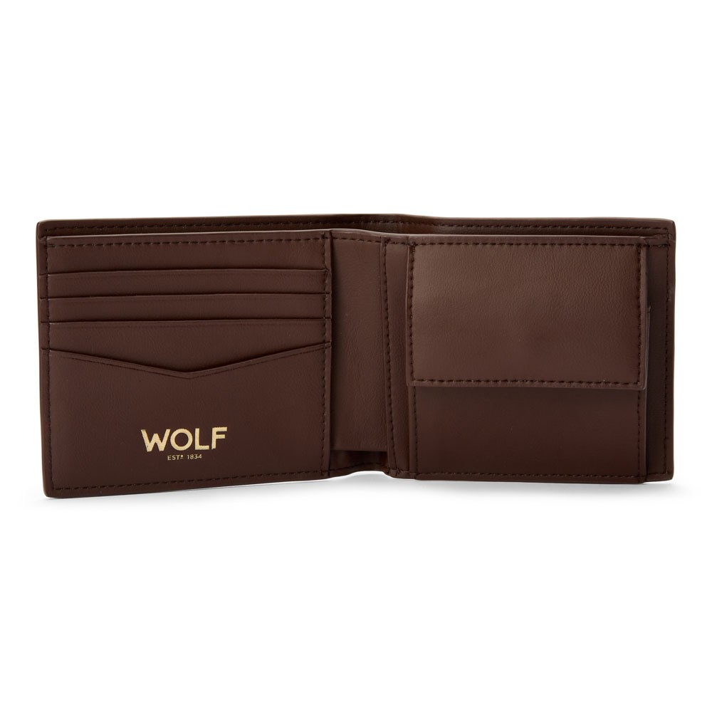  Wolf Billfold and Coin Wallet - Brown - WOLF