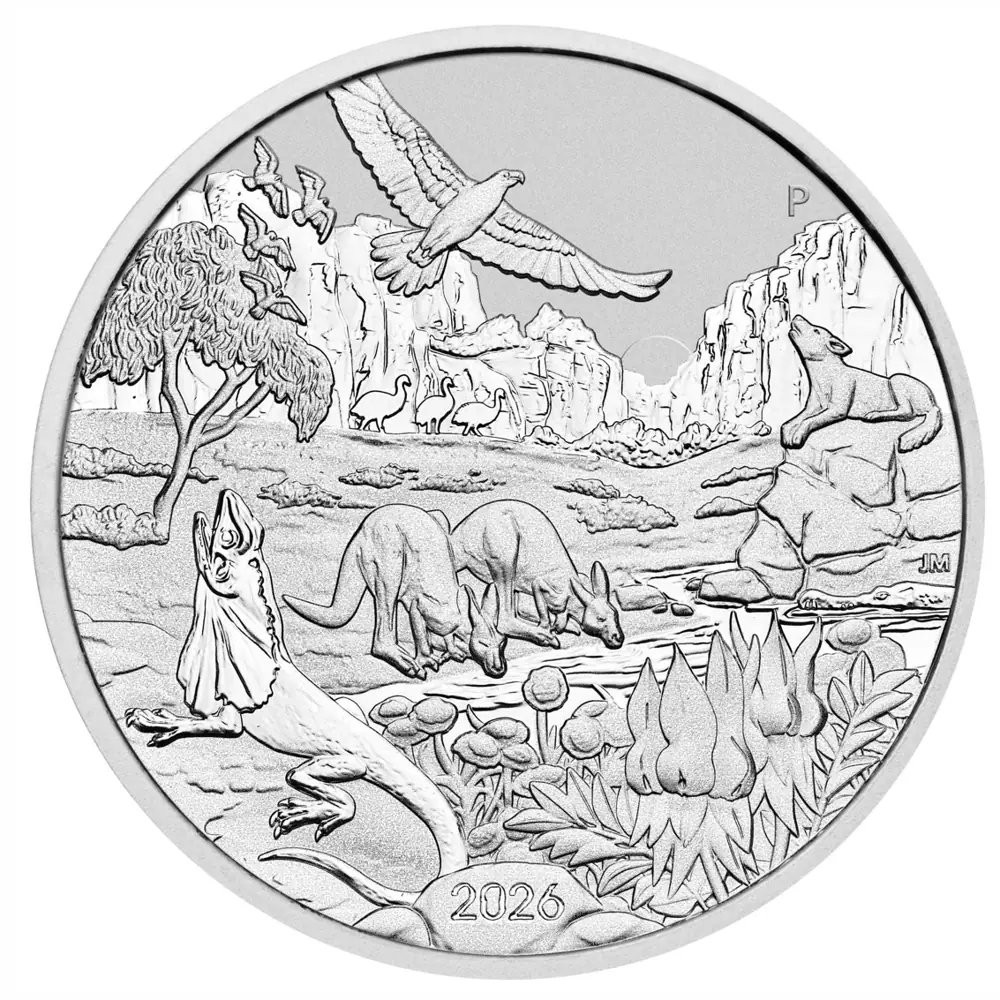 Wonders of Australia, The Outback Silver Coin - THE PERTH MINT
