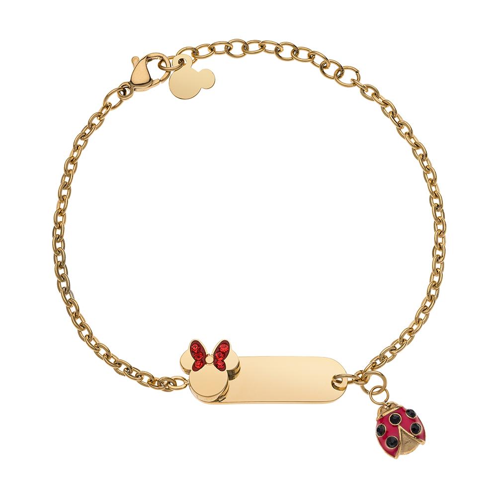 Children's steel golden bracelet Disney Minnie and ladybug - DISNEY
