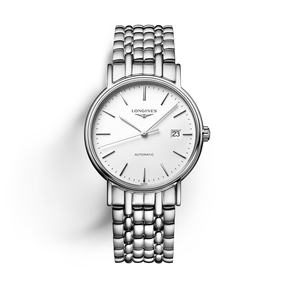 Longines Pr&eacute;sence L4.921.4.12.6 automatic stainless steel 38,50 mm - LONGINES