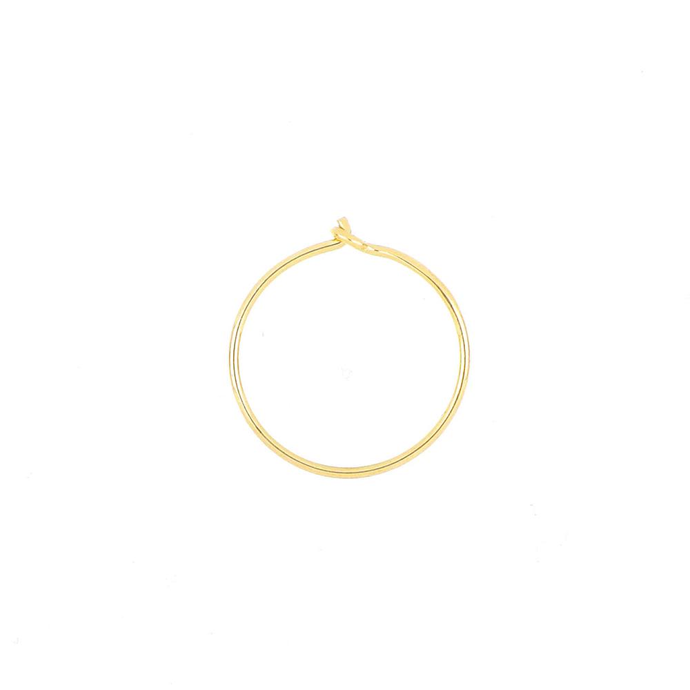 Orecchino singolo a cerchio in oro 18Kt Maman et Sophie 13mm