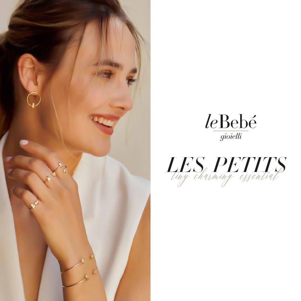  Anello leBebe LBB700 Cuff bimbo oro 9kt diamante misura 16 - LE BEBE