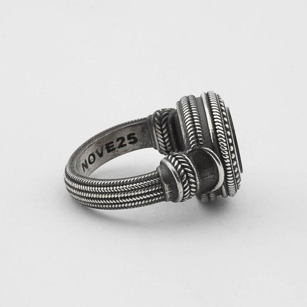  Chevalier magna grecia onice argento brunito lucido Nove25  - NOVE25