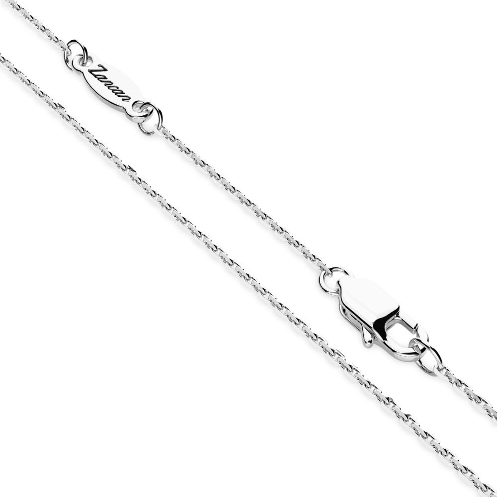  Collana Zancan ESC115 argento pendente targa spinelli - ZANCAN