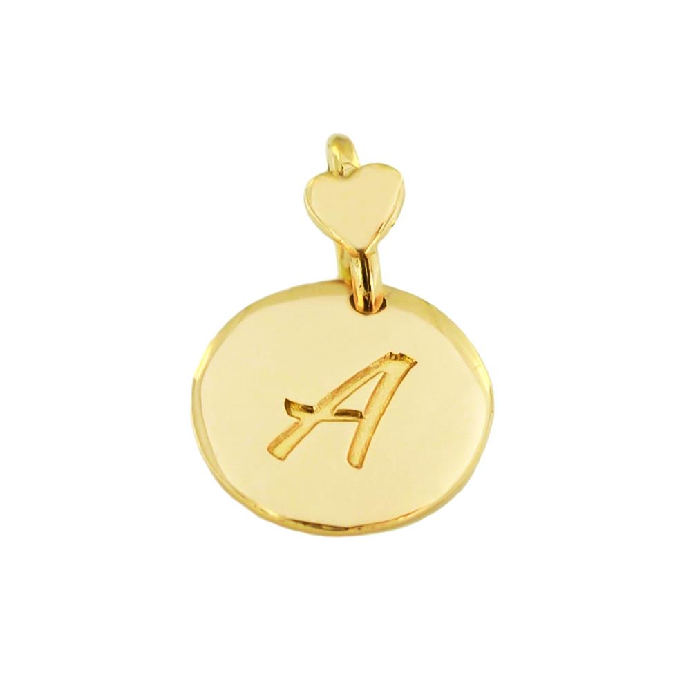 Letter A Dodo Mariani 9kt Gold Pendant - DODO MARIANI