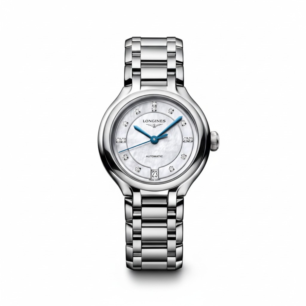 Longines PrimaLuna L8.124.4.87.6 – Elegant Steel & Mother‑of‑Pearl Watch