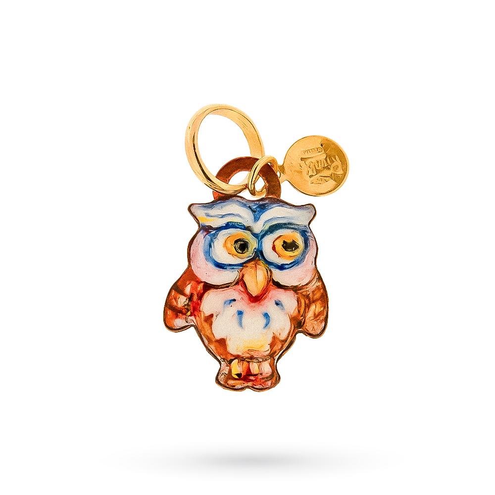 Ciondolo Gabriella  Rivalta  gufetto rame oro  - GABRIELLA RIVALTA