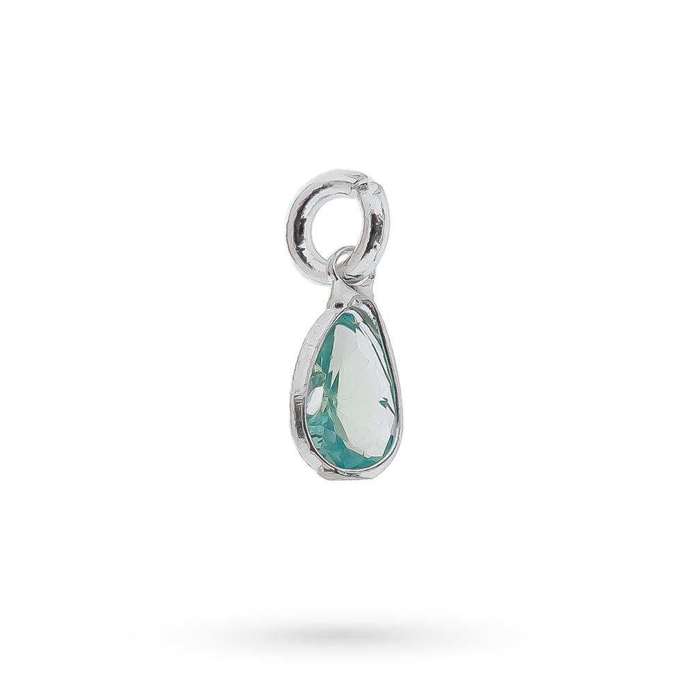 Ciondolo Dodo Mariani Rugiada gocciolina zircone azzurro - DODO MARIANI