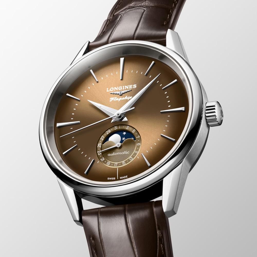  Longines Flagship L4.815.4.62.2 Moonphase 38.50 mm - LONGINES